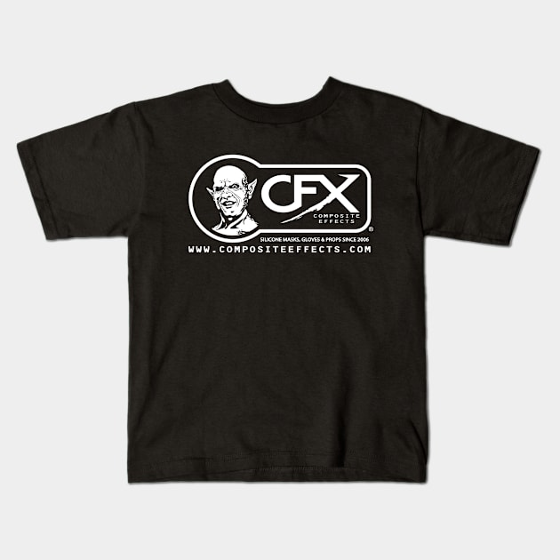 CFX Masks Logo - White Kids T-Shirt by CFXMasks